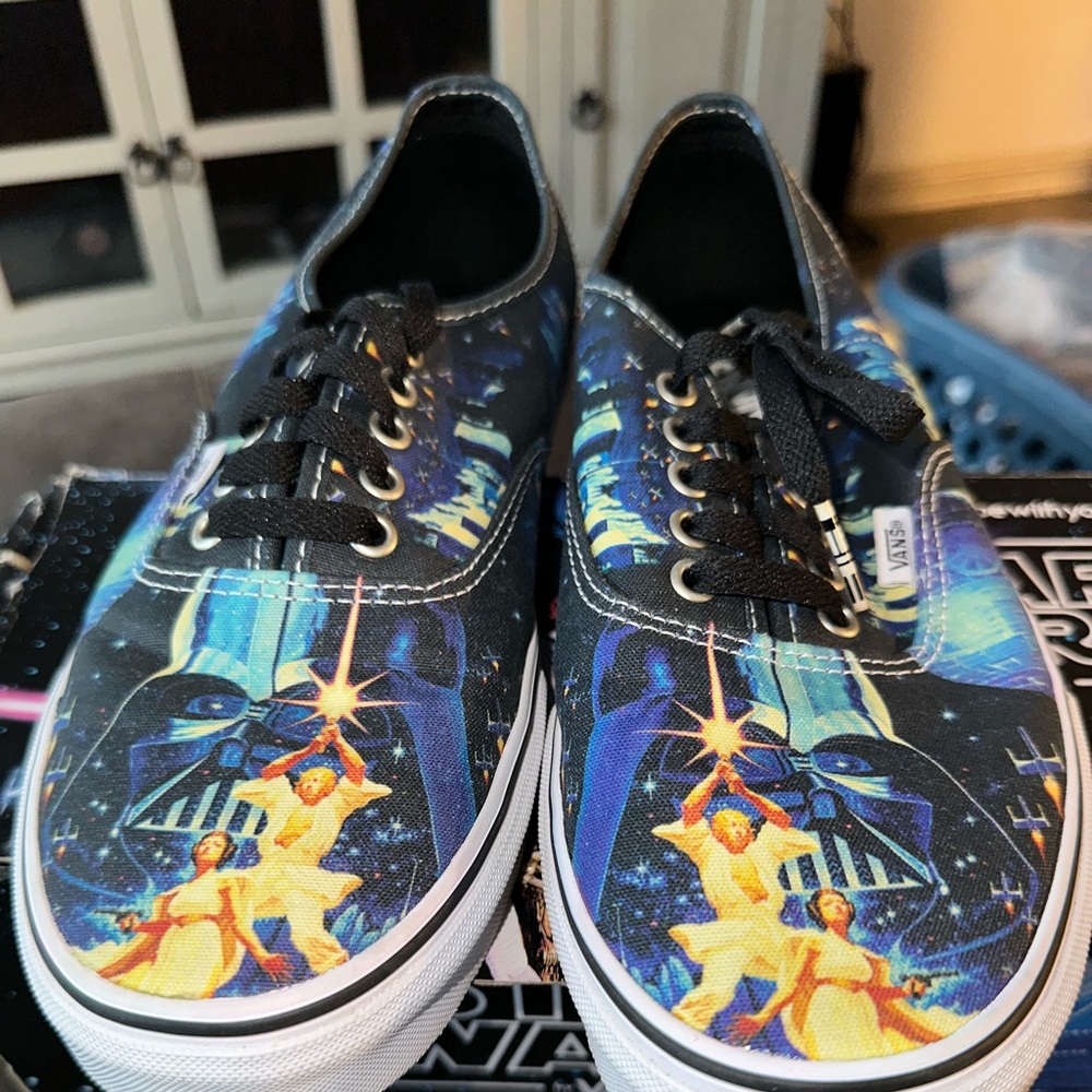 Vans Star Wars Men's Sneakers - Black and Blue - Picture 1 of 4